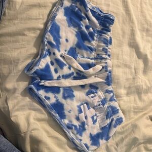 Blue Tie-Dye Women's Shorts